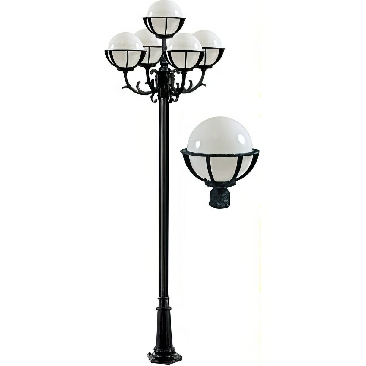Dabmar Lighting GM2682-VG verde green post light fixture