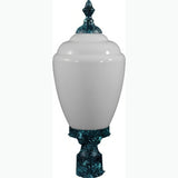 Dabmar Lighting GM285-L18-65K-VG verde green outdoor post light fixture