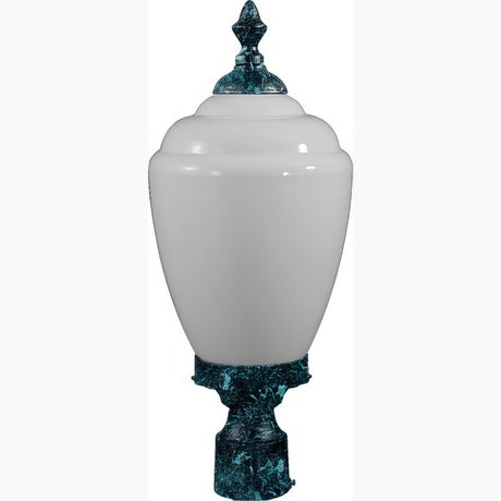 Dabmar Lighting GM285-L18-65K-VG verde green outdoor post light fixture