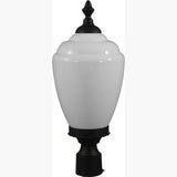 Dabmar Lighting GM285-L6-30K-B black outdoor post light fixture