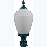 Dabmar Lighting GM285-L6-30K-VG verde green outdoor post light fixture