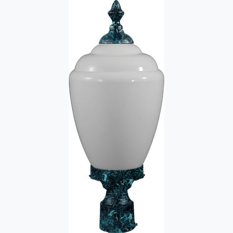 Dabmar Lighting GM285-L6-30K-VG verde green outdoor post light fixture