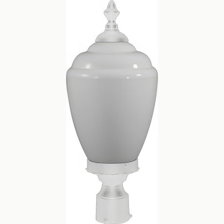 Dabmar Lighting GM285-L6-60K-W white outdoor post light fixture