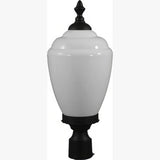 Dabmar Lighting GM285-L6-RGBW-B black outdoor post light fixture