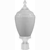 Dabmar Lighting GM285-L9-40K-W white outdoor post light fixture