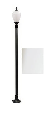 Dabmar Lighting GM2851-L6-60K-W white post light & pole