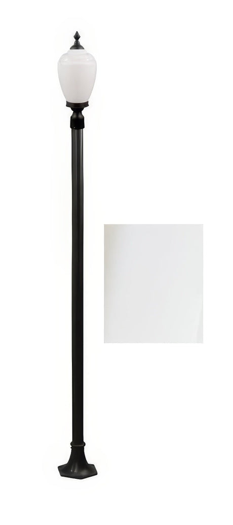 Dabmar Lighting GM2851-L6-RGBW-W white post light & pole