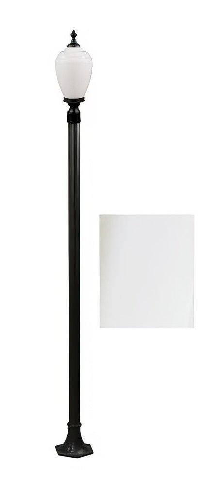 Dabmar Lighting GM2851-L9-40K-W white post light & pole
