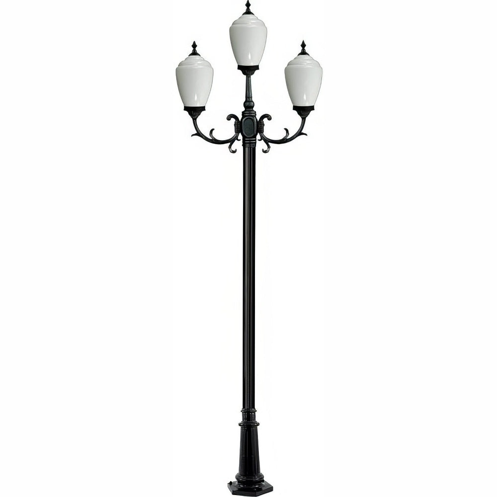 Dabmar Lighting GM2853-B black post light & pole