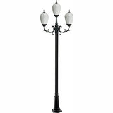 Dabmar Lighting GM2853-B black post light & pole