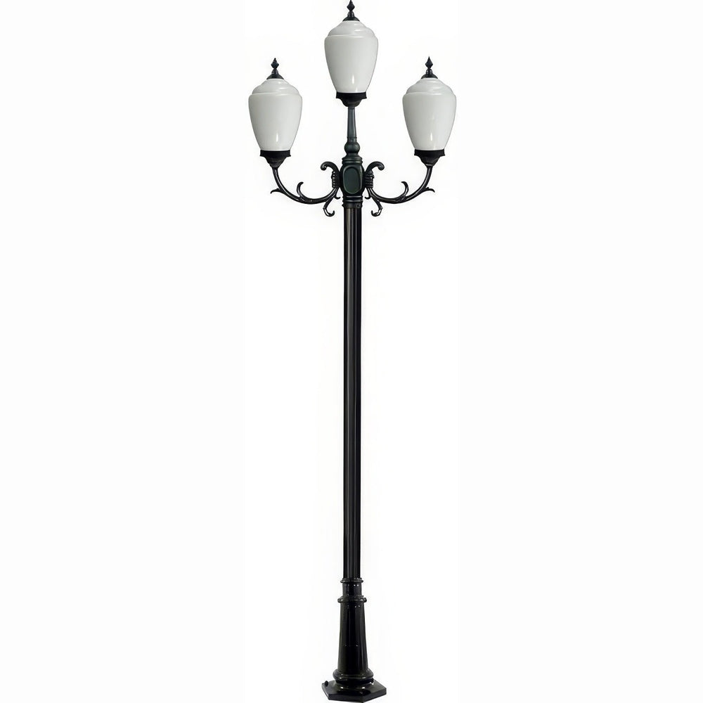 Dabmar Lighting GM2853-L18-RGBW-B black post light & pole