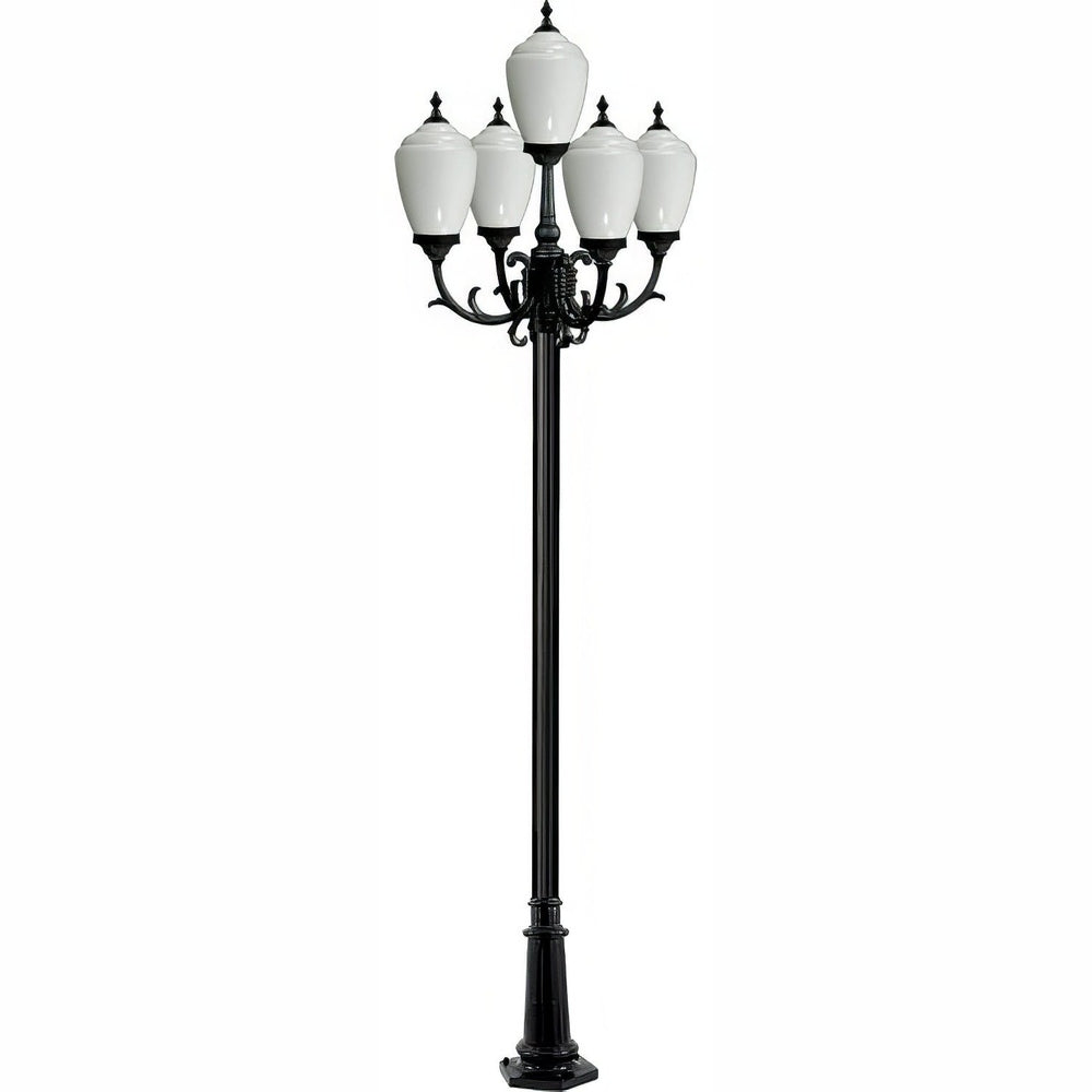 Dabmar Lighting GM2855-B black post light & pole