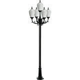 Dabmar Lighting GM2855-B black post light & pole