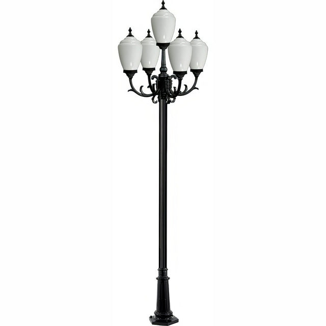 Dabmar Lighting GM2855-B black post light & pole