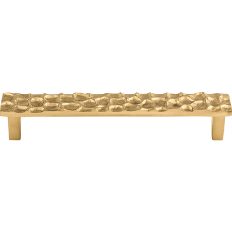 Top Knobs TK306BR Cobblestone 6 5/16" Center to Center Bar Pull Polished Brass