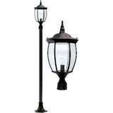 Dabmar Lighting GM3001-LED16-B black post light fixture