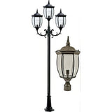 Dabmar Lighting GM3003-LED16-BZ bronze post light fixture