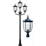 Dabmar Lighting GM3003-LED16-VG verde green post light fixture