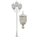 Dabmar Lighting GM3005-W white post light fixture