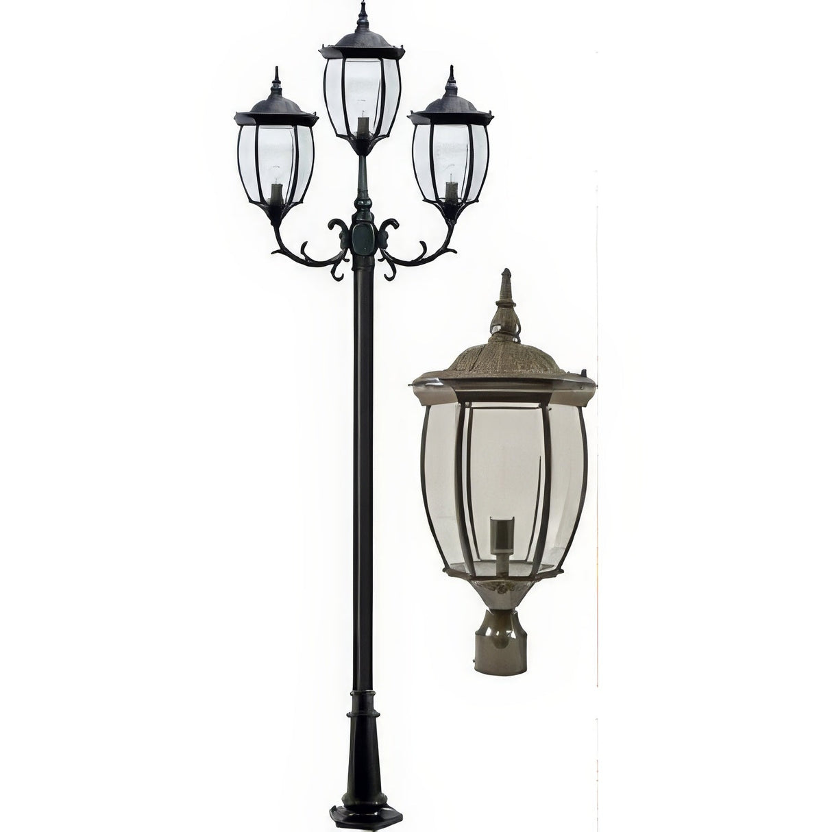 Dabmar Lighting GM3015-BZ bronze post light fixture