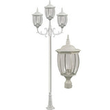 Dabmar Lighting GM3015-W white post light fixture