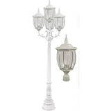 Dabmar Lighting GM3020-W white post light fixture