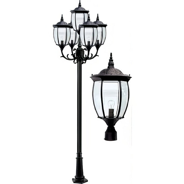 Dabmar Lighting GM3026-B black post light fixture
