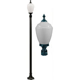 Dabmar Lighting GM4010-VG verde green post light fixture