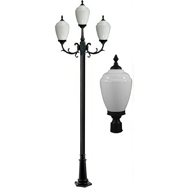 Dabmar Lighting GM4015-B black post light fixture