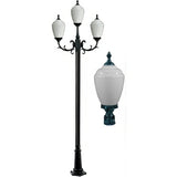 Dabmar Lighting GM4015-VG verde green post light fixture