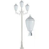 Dabmar Lighting GM4015-W white post light fixture