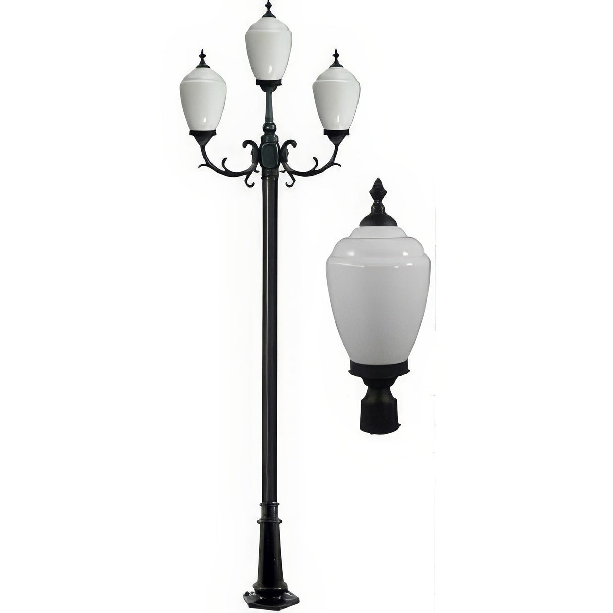 Dabmar Lighting GM4016-B black post light fixture