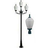 Dabmar Lighting GM4016-VG verde green post light fixture