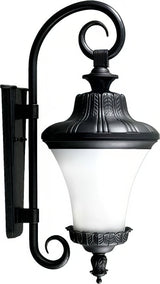 Dabmar Lighting GM460-L4-30K-B black outdoor wall light fixture