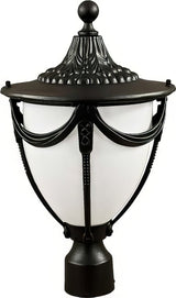 Dabmar Lighting GM480-L18-30K-B black outdoor post light fixture