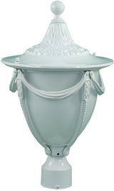 Dabmar Lighting GM480-L18-65K-W white outdoor post light fixture