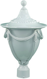 Dabmar Lighting GM480-L6-60K-W white outdoor post light fixture