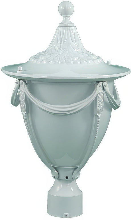 Dabmar Lighting GM480-L6-60K-W white outdoor post light fixture