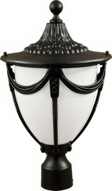 Dabmar Lighting GM480-L6-RGBW-B black outdoor post light fixture