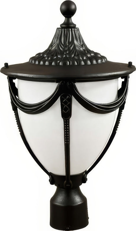 Dabmar Lighting GM480-L6-RGBW-B black outdoor post light fixture