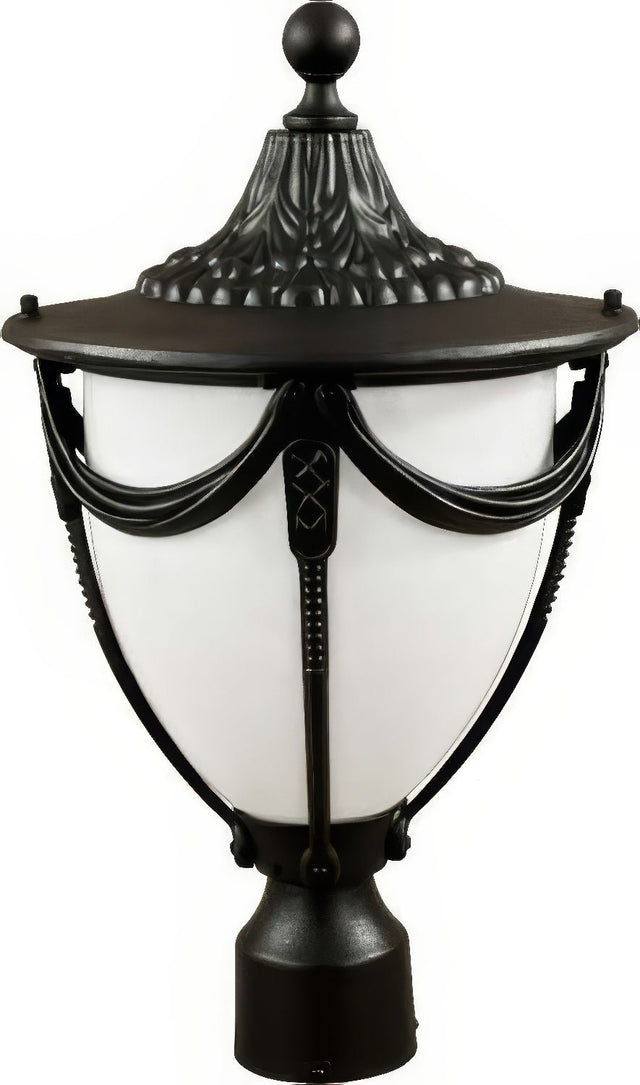 Dabmar Lighting GM480-L6-RGBW-B black outdoor post light fixture