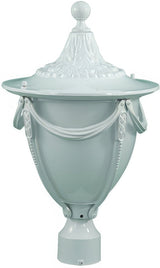 Dabmar Lighting GM480-L6-RGBW-W white outdoor post light fixture