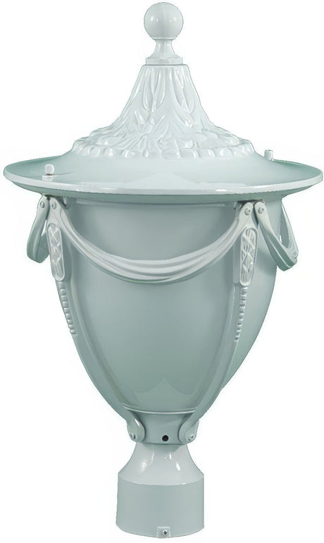 Dabmar Lighting GM480-L6-RGBW-W white outdoor post light fixture