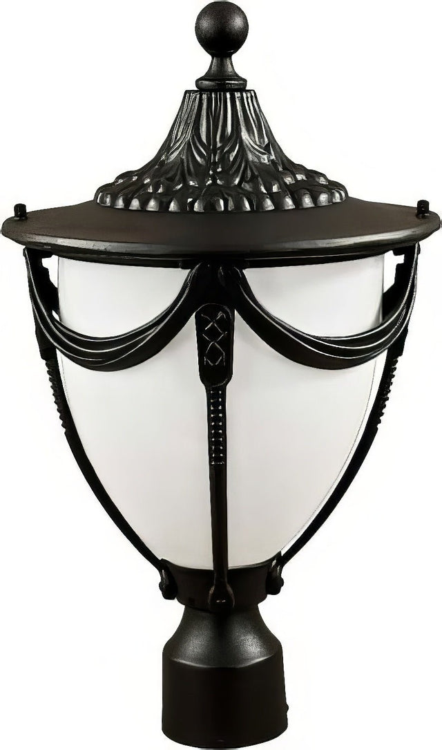 Dabmar Lighting GM480-L9-27K-B black outdoor post light fixture