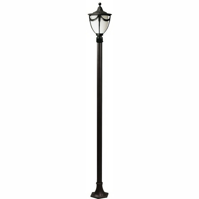 Dabmar Lighting GM4801-L18-65K-B black post light & pole