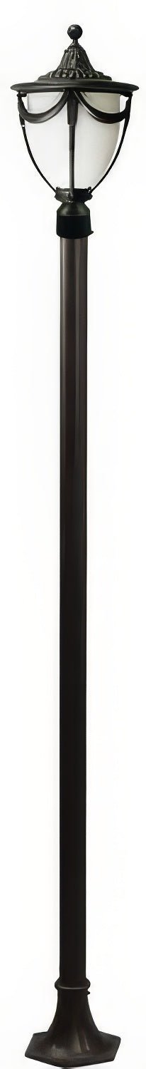 Dabmar Lighting GM4801-L6-30K-B black post light & pole