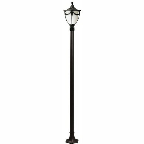 Dabmar Lighting GM4801-L9-40K-B black post light & pole