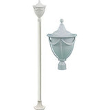 Dabmar Lighting GM4801-LED16-W white post light fixture