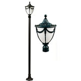 Dabmar Lighting GM4801-VG verde green post light fixture