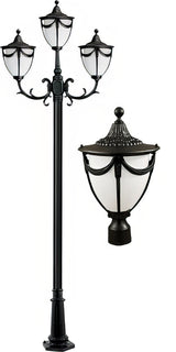 Dabmar Lighting GM4803-B black post light fixture